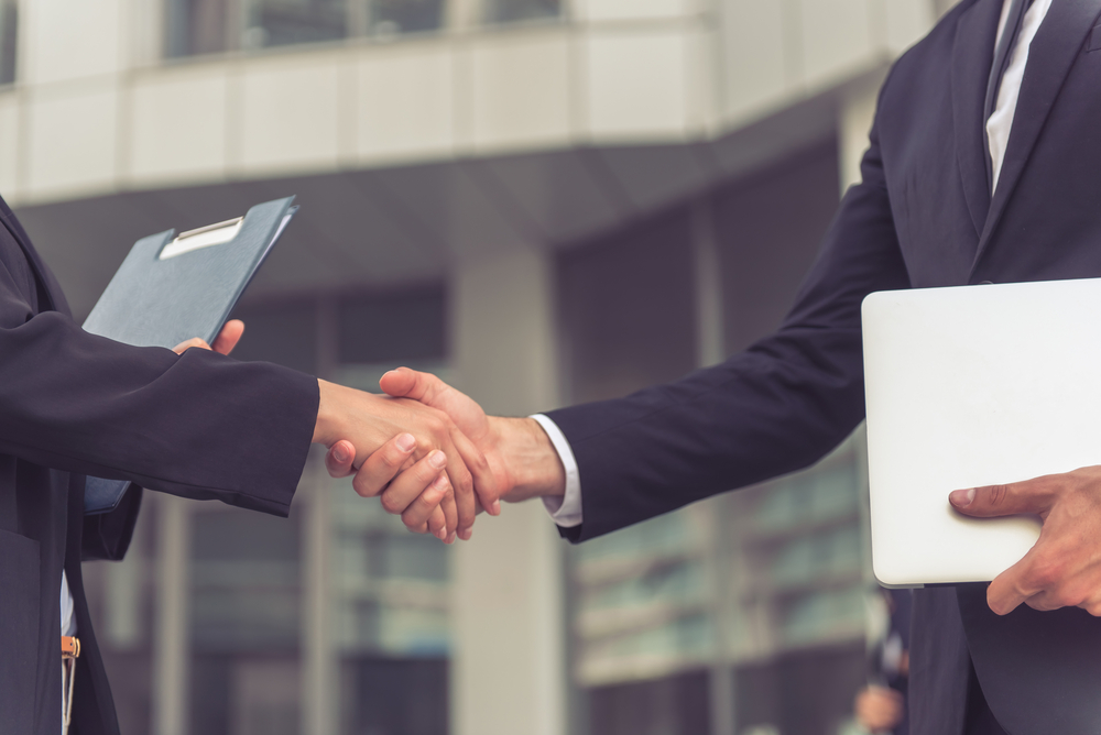 unternehmer handshake